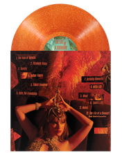 Load image into Gallery viewer, THE LIFE OF A SHOWGIRL: SWEAT AND VANILLA PERFUME PORTOFINO ORANGE GLITTER VINYL
