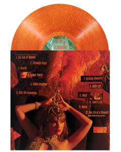 THE LIFE OF A SHOWGIRL: SWEAT AND VANILLA PERFUME PORTOFINO ORANGE GLITTER VINYL